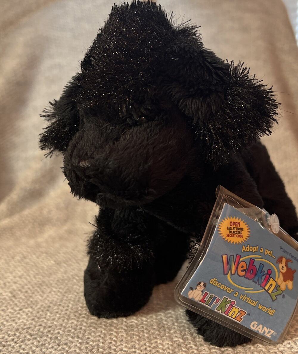 Webkinz Lil' Kinz' black poodle NEW with SEALED CODE HS191 🐶